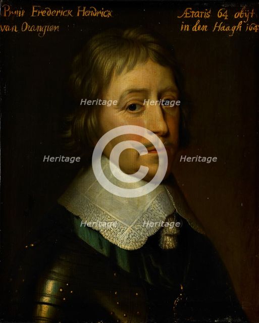 Portrait of Frederik Hendrik (1584-1647), Prince of Orange, c.1653. Creator: Workshop of Gerard van Honthorst.