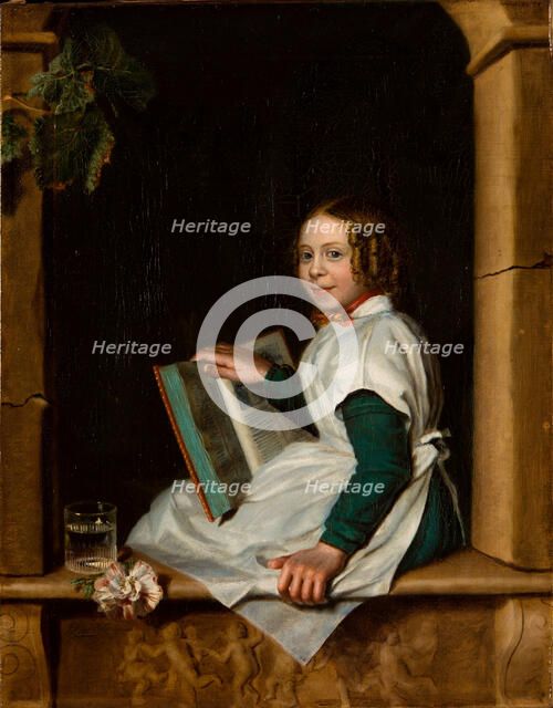 Portrait of Frederika Reijnders, Mid of the 19th cen. Creator: Alma-Tadema, Sir Lawrence (1836-1912).