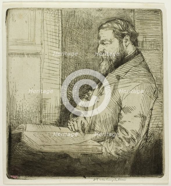 Portrait of French Student, 1901. Creator: Donald Shaw MacLaughlan.