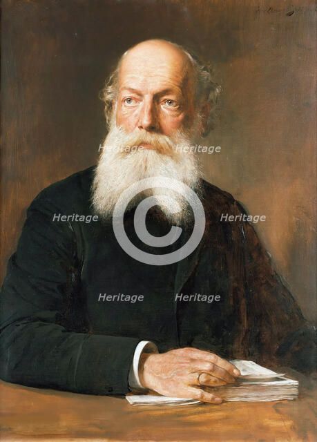 Portrait of Friedrich August Kekulé von Stradonitz, (1829-1896), 1890. Creator: Angeli, Heinrich von (1840-1925).