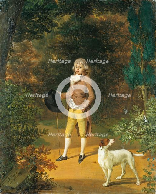 Portrait of Friedrich Adolph Carl von Holzhausen, 1789. Creator: Georg Karl Urlaub.