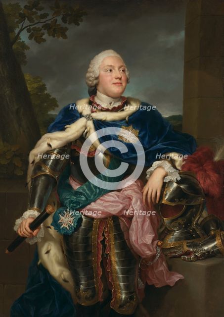 Portrait of Friedrich Christian, Prince of Saxony, 1751. Creator: Anton Raphael Mengs.