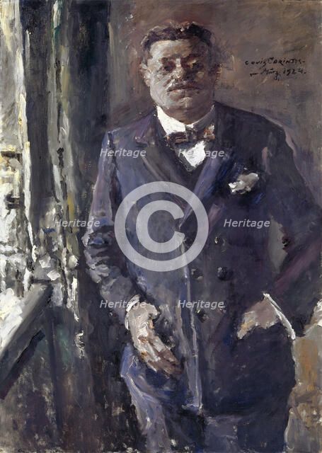Portrait of Friedrich Ebert (1871-1925), President of the German Reich, 1924. Creator: Corinth, Lovis (1858-1925).