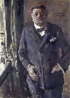 Portrait of Friedrich Ebert (1871-1925), President of the German Reich, 1924. Creator: Corinth, Lovis (1858-1925)