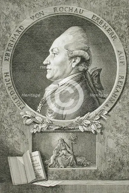 Portrait of Friedrich Eberhard von Rochau, 1777. Creator: Daniel Nikolaus Chodowiecki.