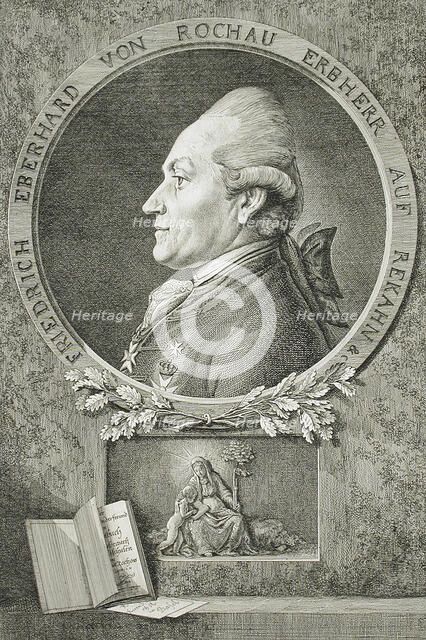 Portrait of Friedrich Eberhard von Rochau, 1777. Creator: Daniel Nikolaus Chodowiecki.