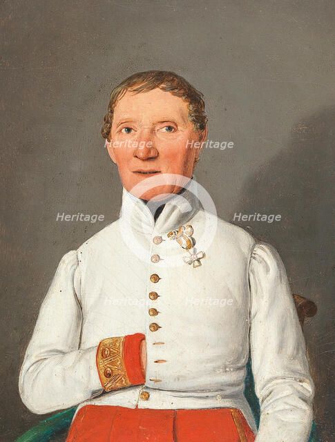 Portrait of Friedrich Hoffmann von Donnersberg (1769-1848)  , 1842. Creator: Toma, Matthias Rudolf (1792-1869).
