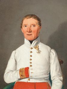 Portrait of Friedrich Hoffmann von Donnersberg (1769-1848) , 1842. Creator: Toma, Matthias Rudolf (1792-1869)