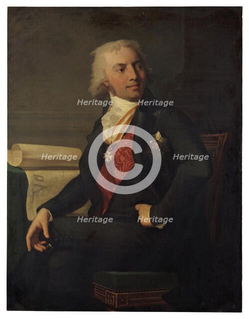 Portrait of Friedrich Karl Ludwig, Duke of Schleswig-Holstein-Sonderburg-Beck (1757-1816), 1798. Artist: Monnier, Jean Laurent (1743/46-1808)