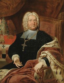 Portrait of Friedrich Karl von Schönborn (1674-1746), Prince-Bishop of Würzburg and..., 18th century Creator: Anonymous
