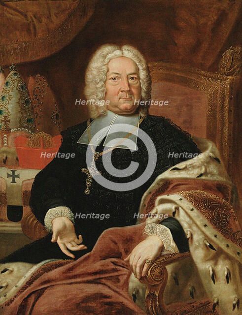 Portrait of Friedrich Karl von Schönborn (1674-1746), Prince-Bishop of Würzburg and..., 18th century Creator: Anonymous.