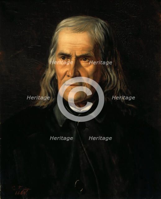 Portrait of Friedrich Rückert (1788-1866), 1864. Creator: Froriep, Bertha (1833-1920).