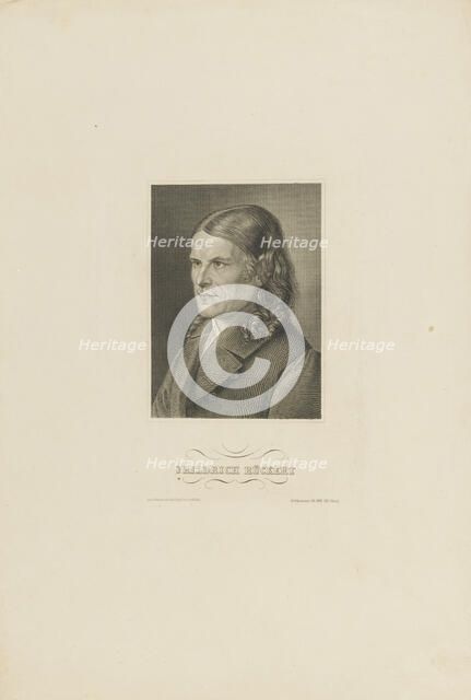 Portrait of Friedrich Rückert (1788-1866) , ca 1845. Creator: Anonymous.
