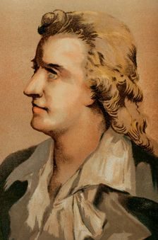 Portrait of Friedrich Schiller, (Johann Christoph Friedrich von Schiller), (1759-1805), 1881. Creator: Unknown