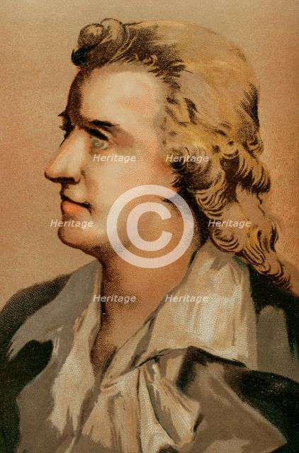 Portrait of Friedrich Schiller, (Johann Christoph Friedrich von Schiller), (1759-1805), 1881. Creator: Unknown.