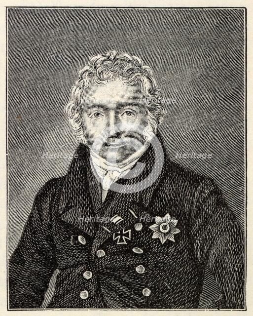 Portrait of Friedrich von Motz (1775-1830). Creator: Anonymous.
