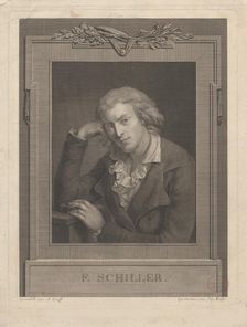 Portrait of Friedrich von Schiller (1759-1805), 1793. Creator: Müller, Johann Gotthard (1747-1830)