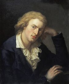 Portrait of Friedrich von Schiller (1759-1805). Artist: Graff, Anton (1736-1813)