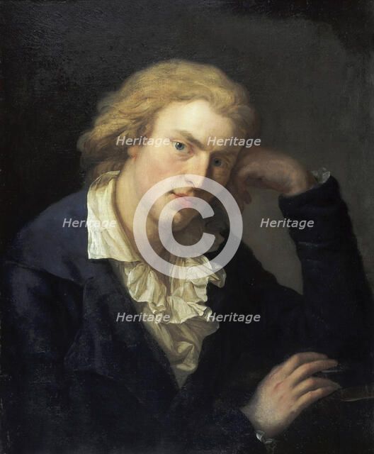 Portrait of Friedrich von Schiller (1759-1805). Artist: Graff, Anton (1736-1813)