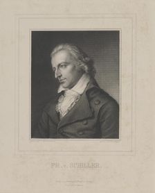 Portrait of Friedrich von Schiller (1759-1805), c. 1840. Creator: Schultheiss, Albrecht Fürchtegott (1823-1909)