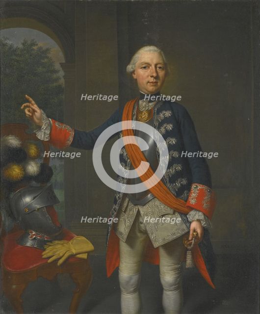 Portrait of Friedrich Wilhelm Ernst, Count of Schaumburg-Lippe (1724-1777), 1763. Artist: Verheyden, Mattheus (1700-1777)