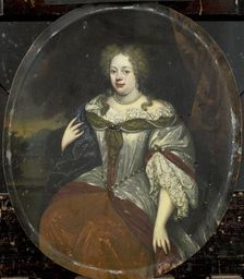 Portrait of Frouck, Baroness van Aylva, Wife of Hans Willem van Aylva after 1658, 1693-1717. Creator: Hendrik de Valk