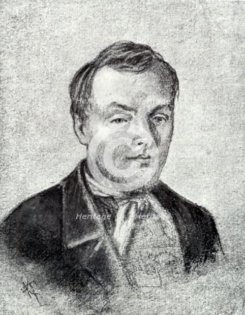 Portrait of Fyodor Mikhaylovich Dostoyevsky at the age of 26, 1847. Creator: Unknown.