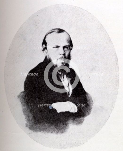 Portrait of Fyodor Mikhaylovich Dostoyevsky, c1867.  Creator: Unknown.