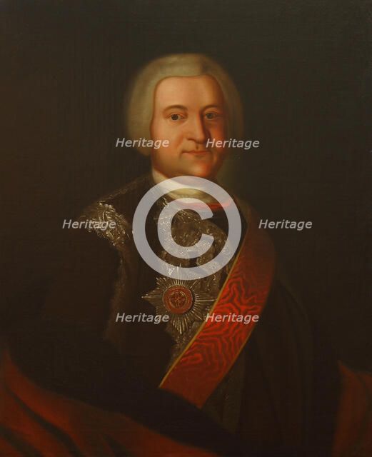 Portrait of Fyodor Abrahamovich Lopukhin (1697-1757), Second Half of the 18th cen. Creator: Anonymous.