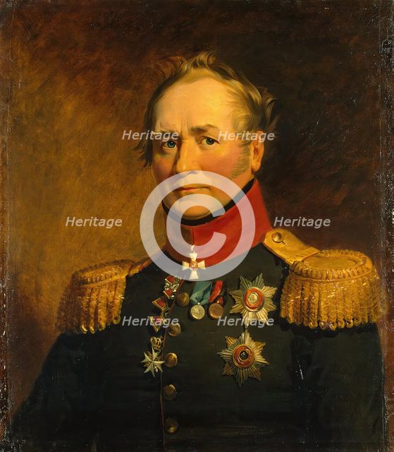 Portrait of Fyodor F. Oerthel (1767/68-1825), 1823. Creators: George Dawe, Workshop of George Dawe.