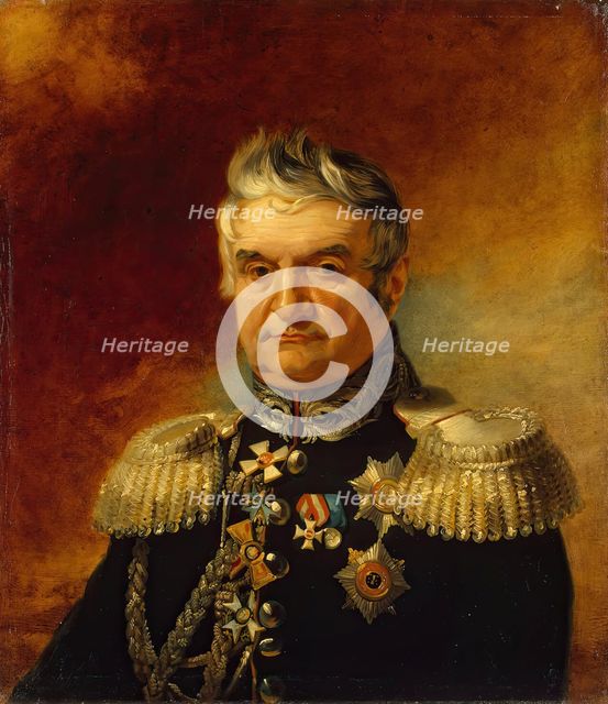 Portrait of Fyodor F. (Theodore) d'Auvray (1764/66-1846), 1827. Creator: George Dawe.