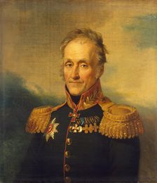 Portrait of Fyodor I. Saunders (1755-1836), 1823. Creator: Workshop of George Dawe