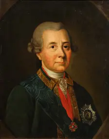 Portrait of Fyodor Ivanovich Wadkowski (1712-1783). Artist: Anonymous, 18th century