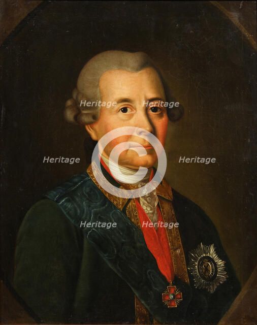 Portrait of Fyodor Ivanovich Wadkowski (1712-1783). Artist: Anonymous, 18th century  