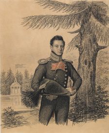 Portrait of Fyodor Ivanovich Dolgopolov (1792-1856), 1820s. Creator: Hampeln, Carl, von (1794-after 1880)