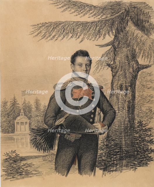 Portrait of Fyodor Ivanovich Dolgopolov (1792-1856), 1820s. Creator: Hampeln, Carl, von (1794-after 1880).