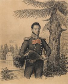 Portrait of Fyodor Ivanovich Dolgopolov (1792-1856), 1820s. Creator: Hampeln, Carl, von (1794-after 1880)