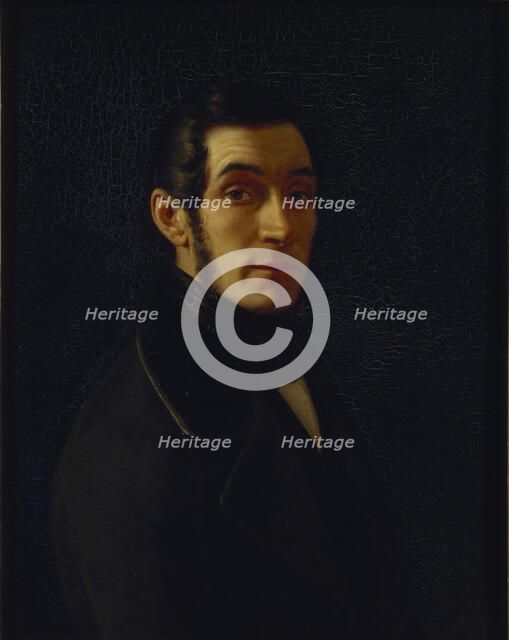 Portrait of Fyodor Iwanowitsch Inozemtsev (1802–1869), 1844. Artist: Zakharov (Chechenets), Pyotr Zakharovich (1816-1846)