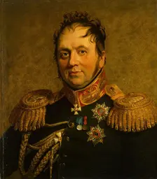 Portrait of Fyodor K. Korff (1773/74-1823), 1822. Creator: Workshop of George Dawe