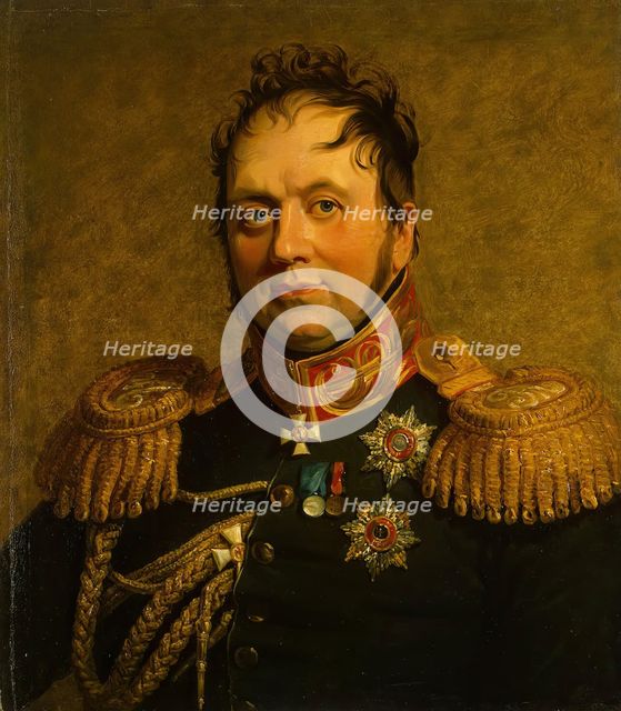 Portrait of Fyodor K. Korff (1773/74-1823), 1822. Creator: Workshop of George Dawe.