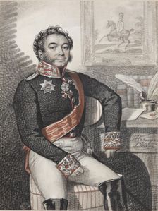 Portrait of Fyodor Petrovich Opochinin (1779-1852), 1826. Creator: Hampeln, Carl, von (1794-after 1880)
