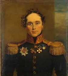 Portrait of Fyodor V. Driesen (1781-1851), 1819. Creators: George Dawe, Workshop of George Dawe