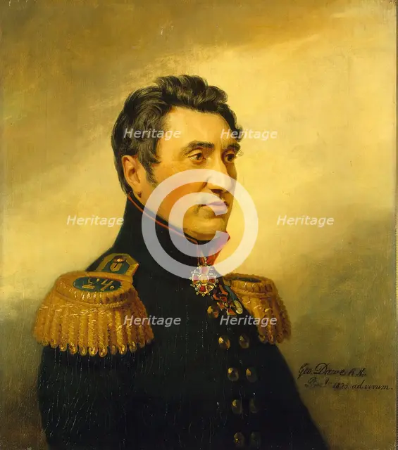 Portrait of Fyodor V. Sazonov (1780- after 1839) (2nd), 1825. Creator: George Dawe.