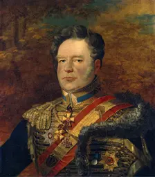 Portrait of Fyodor V. Riediger (1783-1856), 1822. Creator: Workshop of George Dawe