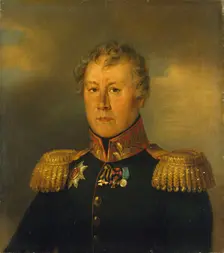 Portrait of Fyodor V. Zvarykin (1765-1826), 1823. Creators: George Dawe, Workshop of George Dawe
