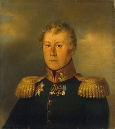 Portrait of Fyodor V. Zvarykin (1765-1826), 1823. Creators: George Dawe, Workshop of George Dawe