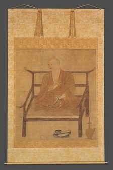 Portrait of Kobo Daishi (Kukai), 14th century. Creator: Unknown