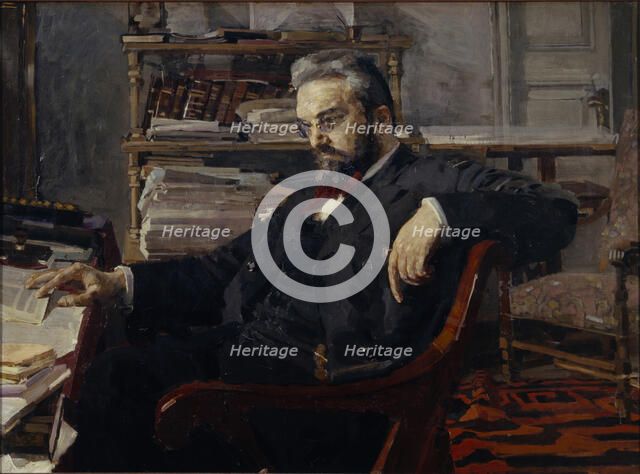 Portrait of Konstantin Dmitryevich Artsybushev (1849-1901), 1897. Artist: Vrubel, Mikhail Alexandrovich (1856-1910)