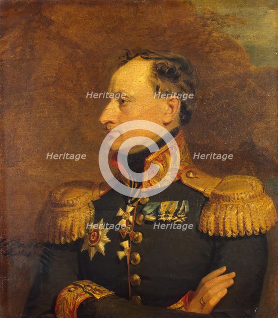 Portrait of Konstantin Kh. von Benckendorf (1785-1828) (2nd), 1823. Creator: George Dawe.