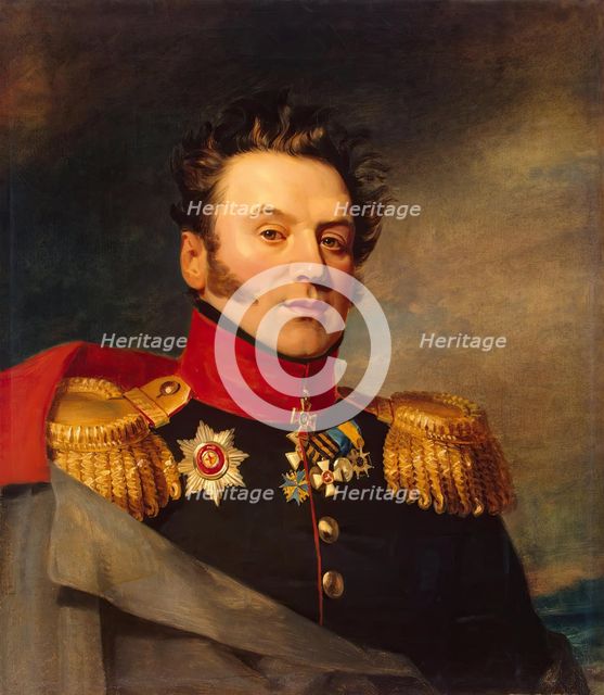 Portrait of Konstantin M. Poltoratsky (1782-1858), 1822. Creator: Workshop of George Dawe.